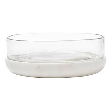 Dipping bowl Glass Marble-Santa Barbara Designn Studio